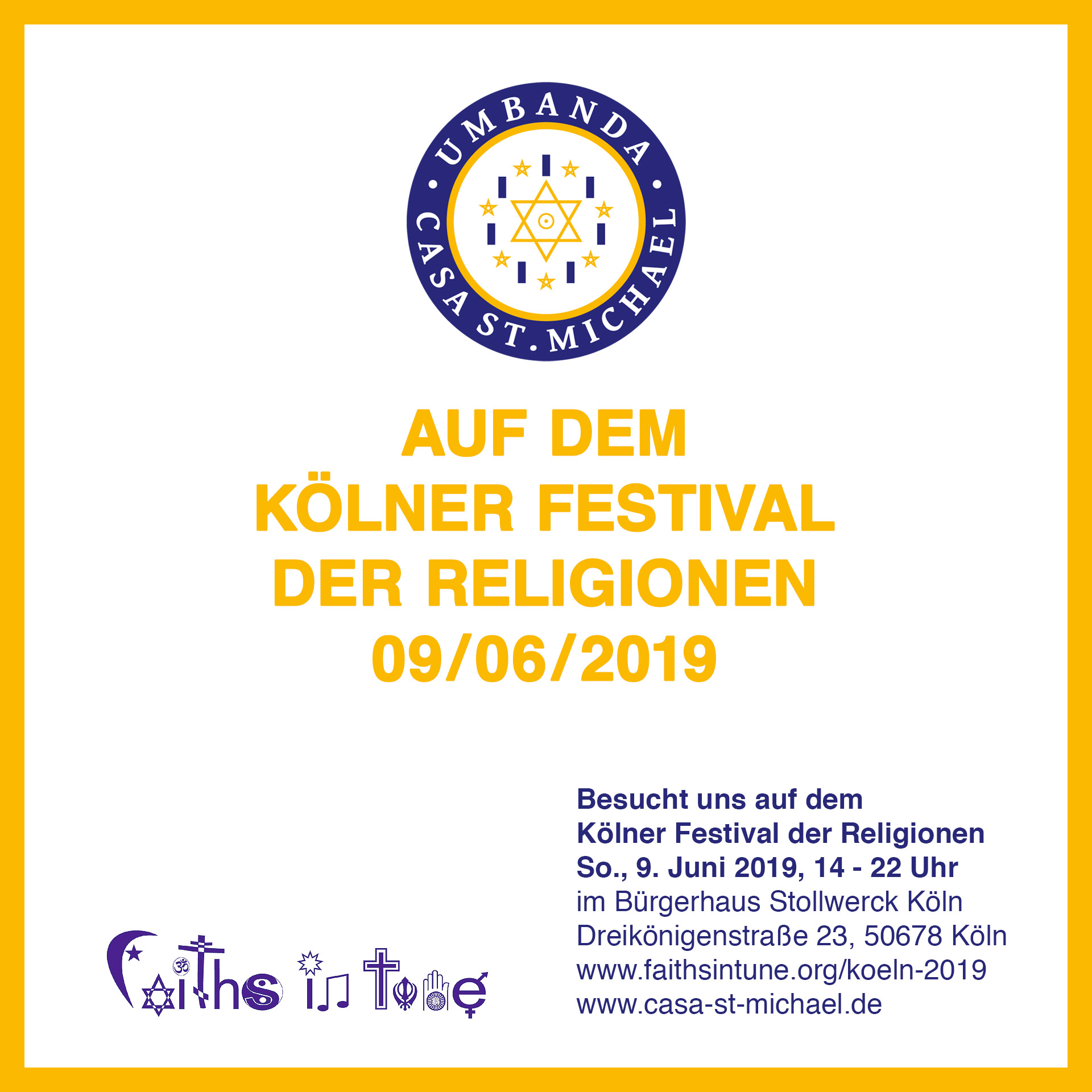 Casa St. Michael auf dem Kölner Festival der Religionen